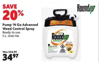 Home Hardware Pump 'N Go Advanced Weed Control Spray offer