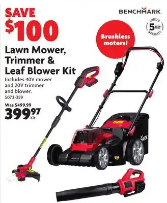 Home Hardware Lawn Mower, Trimmer & Leaf Blower Kit offer