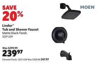 Home Hardware Lindor Tub and Shower Faucet offer