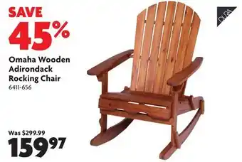 Home Hardware Omaha Wooden Adirondack Rocking Chair offer