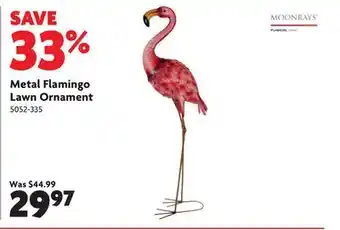Home Hardware Metal Flamingo Lawn Ornament offer