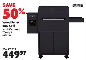 Home Hardware Wood Pellet BBQ Grill with Cabinet offer