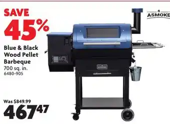 Home Hardware Blue & Black Wood Pellet Barbeque offer