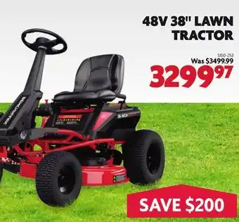 Home Hardware 48V 38 LAWN TRACTOR offer