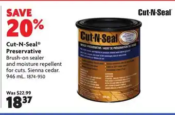 Home Hardware Cut-N-Seal Preservative offer