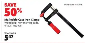Home Hardware Malleable Cast Iron Clamp offer