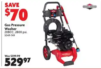 Home Hardware Gas Pressure Washer offer
