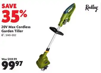 Home Hardware 20V Max Cordless Garden Tiller offer