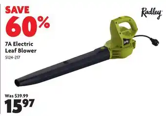 Home Hardware 7A Electric Leaf Blower offer