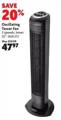 Home Hardware OMNIMAX Oscillating Tower Fan offer
