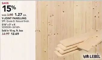 RONA LEBEL V-JOINT PANELLING offer