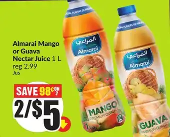 Chalo FreshCo Almarai Mango or Guava Nectar Juice 1 L offer
