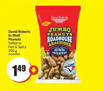 Chalo FreshCo David Roberts In-Shell Peanuts Salted or Hot & Spicy 200 g offer