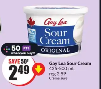Chalo FreshCo Gay Lea Sour Cream 425-500 mL offer