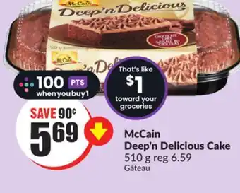 Chalo FreshCo McCain Deep'n Delicious Cake 510 g offer