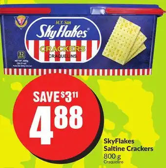 Chalo FreshCo SkyFlakes Saltine Crackers 800 g offer