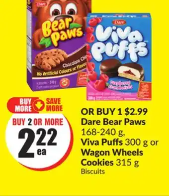 Chalo FreshCo Dare Bear Paws offer