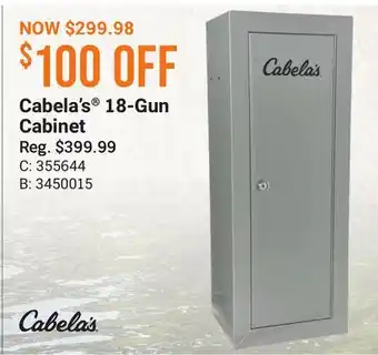 Bass Pro Cabela's 18-Gun Cabinet offer