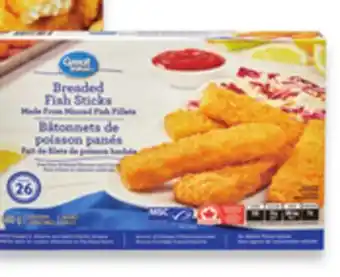 Walmart Great Value Breaded Fish Sticks or Battered Fish Fillets offer