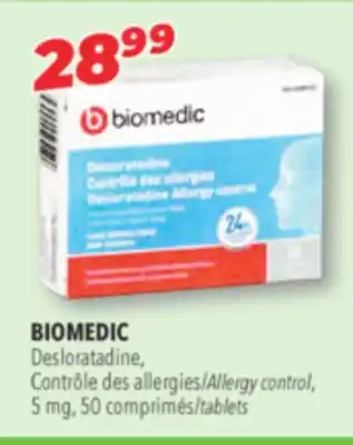 Familiprix BIOMEDIC Allergy control, 5 mg, 50 tablets offer