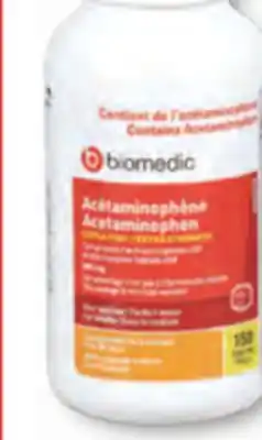 Familiprix BIOMEDIC extra strength acetaminophen tablets for adults 150un offer