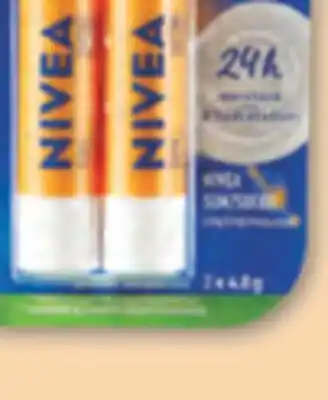 Familiprix NIVEA or NIVEA MEN Selected lip balms, 2 x 4,8 g offer
