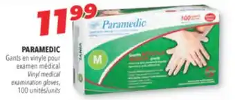 Familiprix PARAMEDIC Vinyl medical examination gloves 100 units offer