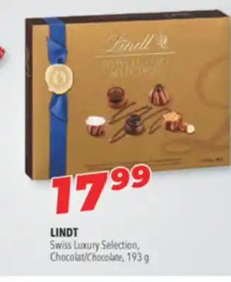 Familiprix LINDT Swiss Luxury Selection, Chocolate, 193 g offer