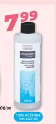 Familiprix ESSENTIEL COSMETIK, Nail polish remover, 100% acetone, 240 ml offer
