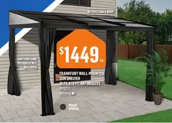 Frankfurt Wall-Mounted Sun Shelter