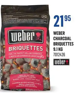 Canac Weber Charcoal Briquettes 9.1 kg offer