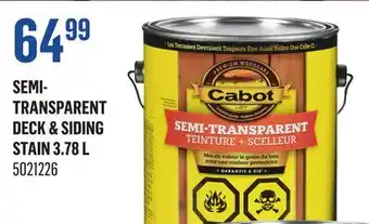 Canac Semi-Transparent Deck & Siding Stain 3.78 L offer