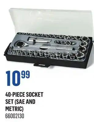Canac 40-Piece Socket Set (SAE and metric) offer