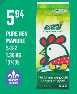 Canac Pure Hen Manure 5-3-2 offer