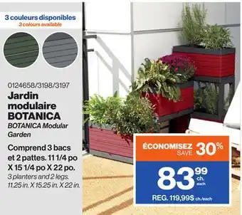 Patrick Morin BOTANICA Modular Garden offer