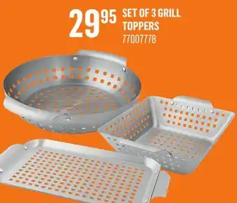 Canac Set of 3 Grill Toppers offer