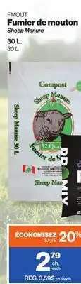 Patrick Morin Sheep Manure offer