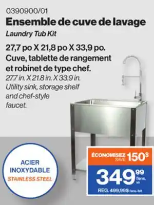 Patrick Morin Laundry Tub Kit offer