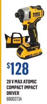 Canac 20 V Max Atomic Compact Impact Driver offer
