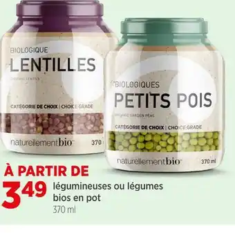 Avril Légumineuses ou légumes bios en pot offer