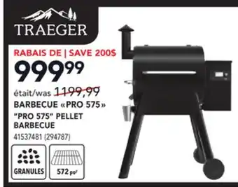 RONA TRAEGER PRO 575 PELLET BARBECUE offer