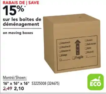 RONA Moving boxes offer