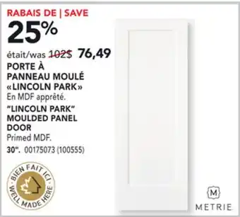 RONA LINCOLN PARK MOULDED PANEL DOOR offer