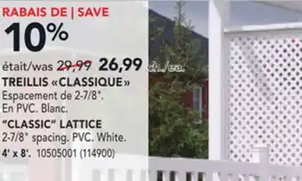 RONA CLASSIC LATTICE offer