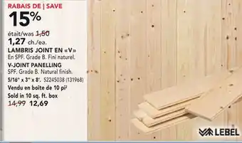RONA V-JOINT PANELLING offer