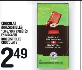 Marche Ami CHOCOLAT IRRESISTIBLES | IRRESISTIBLES CHOCOLATE offer