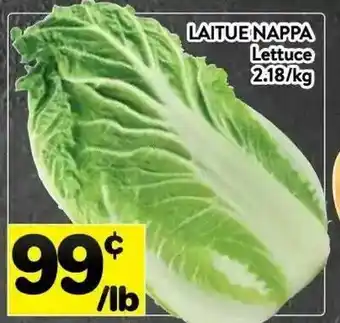 Supermarché PA Lettuce offer