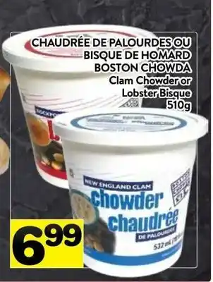 Supermarché PA BOSTON CHOWDA Clam Chowder or Lobster Bisque offer
