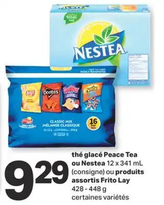 L'Intermarché thé glacé Peace Tea ou Nestea 12 x 341 mL (consigne) ou produits assortis Frito Lay, 428 - 448 g offer