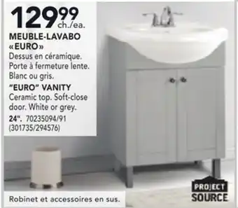 Réno Dépôt MEUBLE-LAVABO EURO 24' PROJECT SOURCE offer